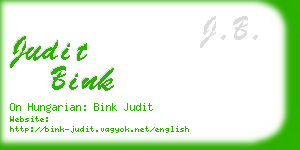 judit bink business card